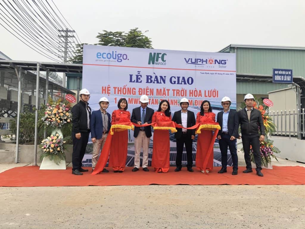 Einweihung der Solaranlage im Nam-Dinh-Wald